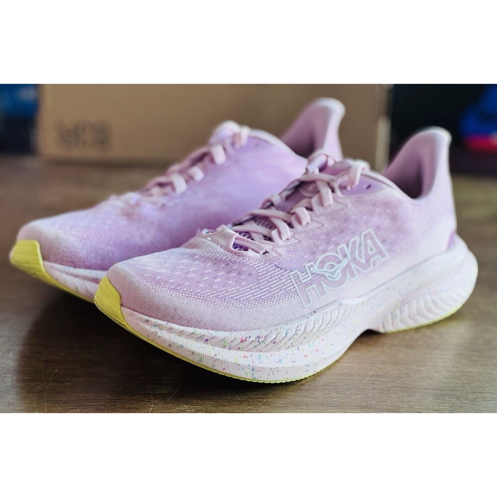 Women’s Size 9.5 Hoka Mach 6 Pink Twilight Gull 1147810 PGH No Box
